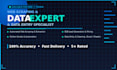 do expert data entry and web scraping