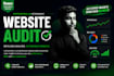 provide complete website audit report for your site