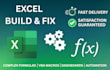 build or fix excel spreadsheets