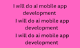 do ai mobile app development