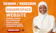build squarespace website design, redesign squarespace website development