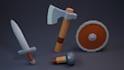 create high quality stylized low poly 3d models and props