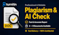 check plagiarism and ai from your document professionally