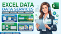 clean, format, merge,split excel data