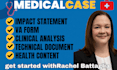 provide medical record analysis and  va writing