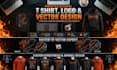 design custom t shirt logo and vector illustration