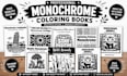 create I will create custom monochrome coloring pages in any niche