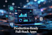 develop a full stack web application using next js and fastapi with postgresql