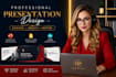 design powerpoint presentation, redesign pitch deck with animation google slide