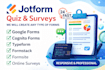 create online surveys, google form, questionnaire, quiz, survey form, jotform