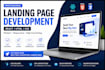 build a responsive react landing page website