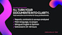analyze your documents and write a clear executive summary