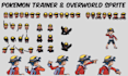 create custom pokemon trainer, battle and overworld sprite sheet for fan games