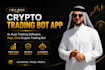 build crypto trading bot app, ai auto trading bot software, algo,grid crypto bot