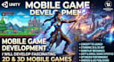 develop 2d and 3d mobile games in unity or unreal engine