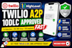fix twilio a2p 10dlc approval, gohighlevel SMS compliance setup