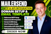 setup mailersend smtp api integration domain setup mailersend email template