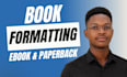 do book formatting, amazon KDP paperback and kindle ebook formatting