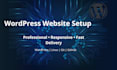 setup and customize your wordpress website