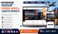 design or redesign courier mover logistic website with tracking