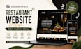 design squarespace restaurant website, cafe website, food website