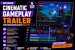 a cinematic game trailer, game teaser, game promotion, game ads, after effect,