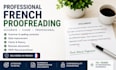 proofread and professionally edit your french documents