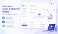 make a saas explainer video with animated user interface
