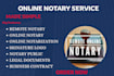 provide fast remote online notary notarization services, notarize legal document