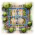 design drip, sprinkler zoning, irrigation layout and pipe
