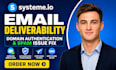 fix system io email deliverability domain authentication spam issue fix smtp dns