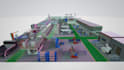 animate 3d mineral processing plant walkthrough, 3d industrial animation