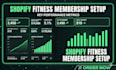 setup a shopify fitness membership site with recurring subscriptions