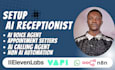 setup ai voice agent, ai calling agent, ai receptionist for customer support