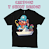 draw cute cartoon tshirt illustration design