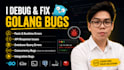 debug and fix bug in your golang backend application