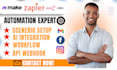 make com automation made com make com API and zapier expert make scenario