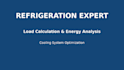 calculate refrigeration load and energy consumption