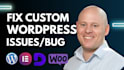 develop fix custom elementor wordpress website error solve responsive css issues