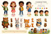 create beautiful children story book illustrations