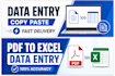 do data entry copy paste
