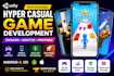 develop addictive hyper casual mobile games in unity