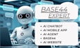 develop ai chatbot ai mobile app and ai agent with base44