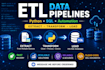build etl data pipelines using python and sql