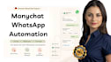 build manychat whatsapp automation for leads, forms and webinars
