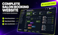build a complete salon booking website with admin dashboard