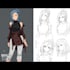 design professional anime character sheet and reference art