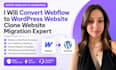 convert webflow to wordpress website clone website migration expert