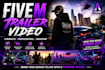 create a cinematic fivem trailer, mlos,script showcase, loadingscreen in 2days