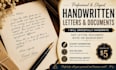 handwrite notes, letters, and documents in neat beautiful handwriting